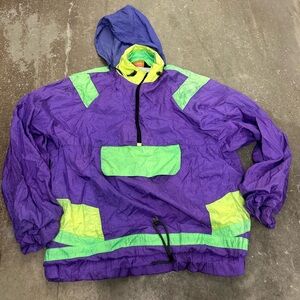 Vintage athletica Colorful Windbreaker Jacket